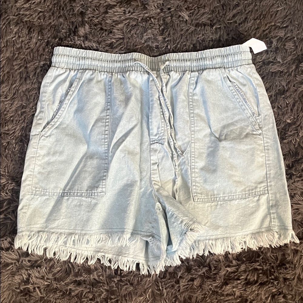 Morgan Taylor Light Wash Jean Shorts